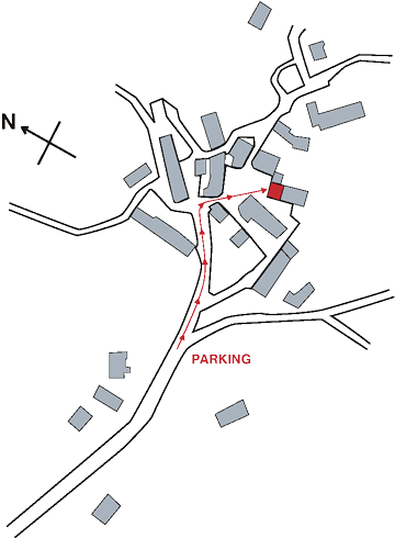 Plan d'accès, village